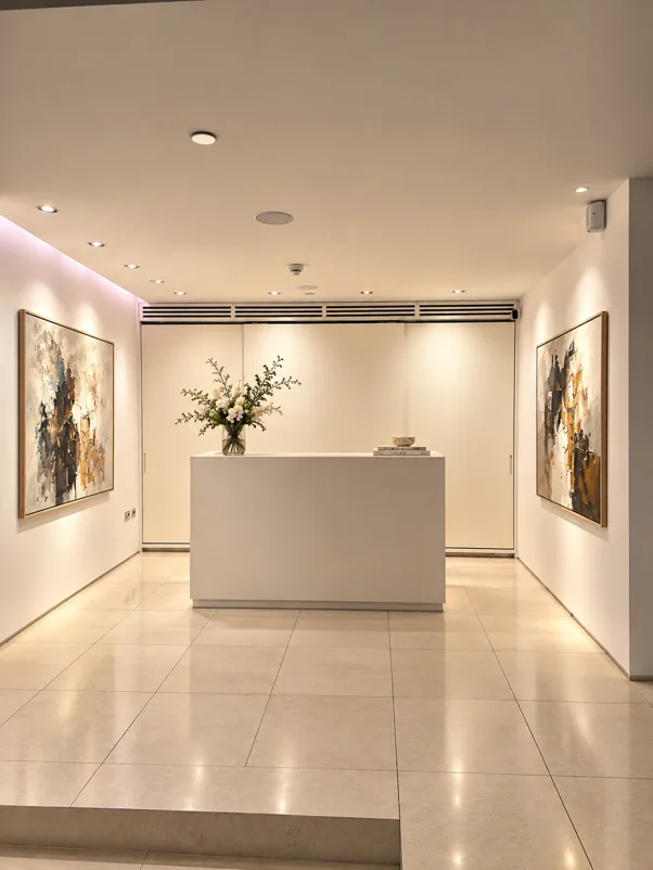 The gallery space